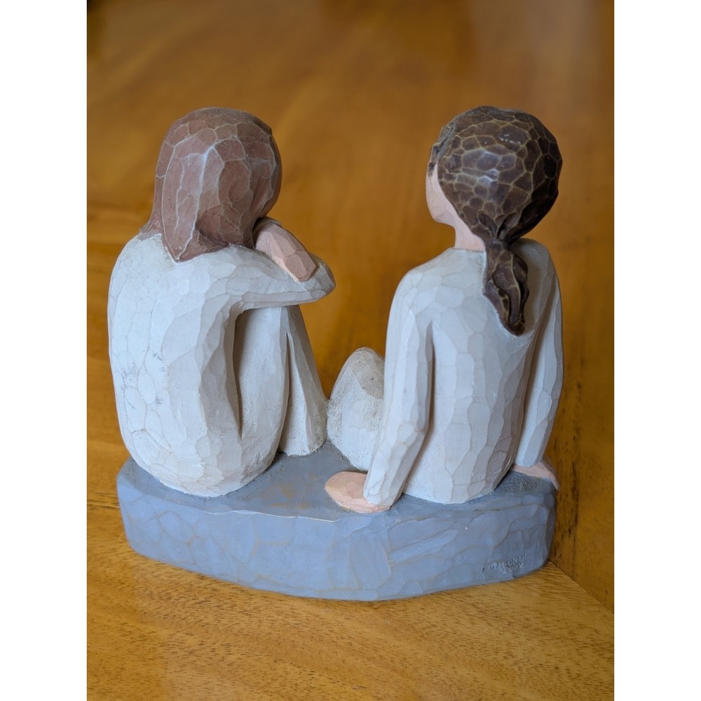Willow Tree Heart and Soul 2002 Sculpture, Supporting Sentiment Sisters Friends - Picture 3 of 5